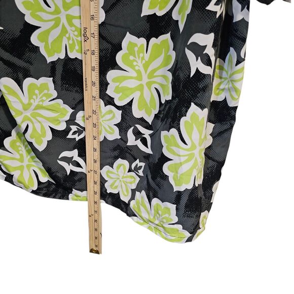 Decibel Men's Hawaiian Floral Button Down Short Sleeve Shirt Size Large Tropical - Picture 6 of 10